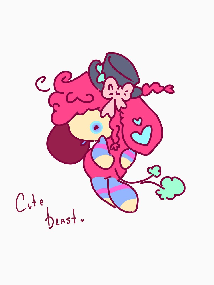 Cute Beast Pastel Horror Art by PeaceTypo