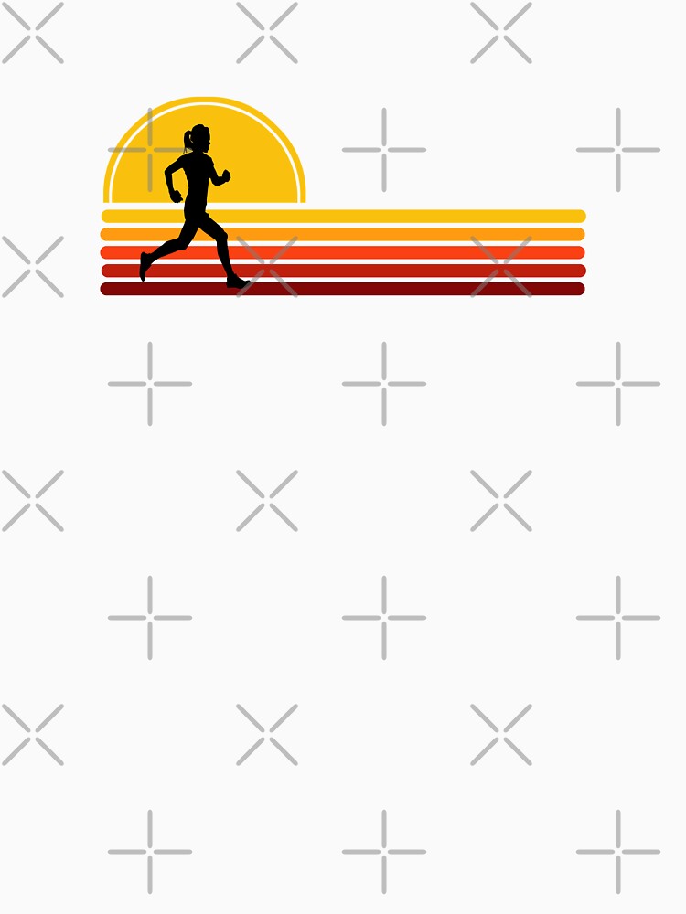 Woman Runner - Yellow Sunset by HeatherPore