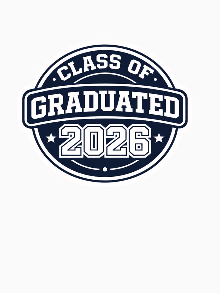 Class of 2026 Graduation Badge – Varsity Style Graduated Design by Purdiole-art