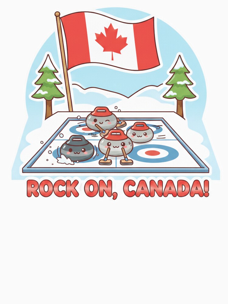 Kawaii Canada Curling Rocks – Cute Canadian Sports by Ink & Co