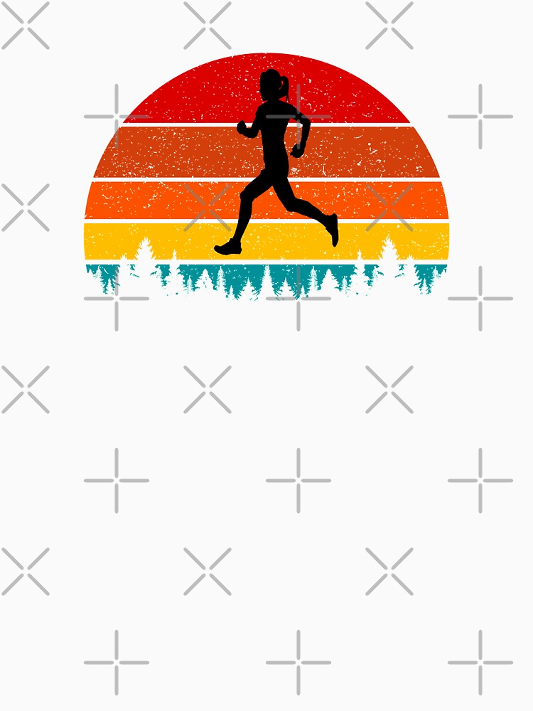 Run Wild - Woman Runner - Vintage Forest by HeatherPore