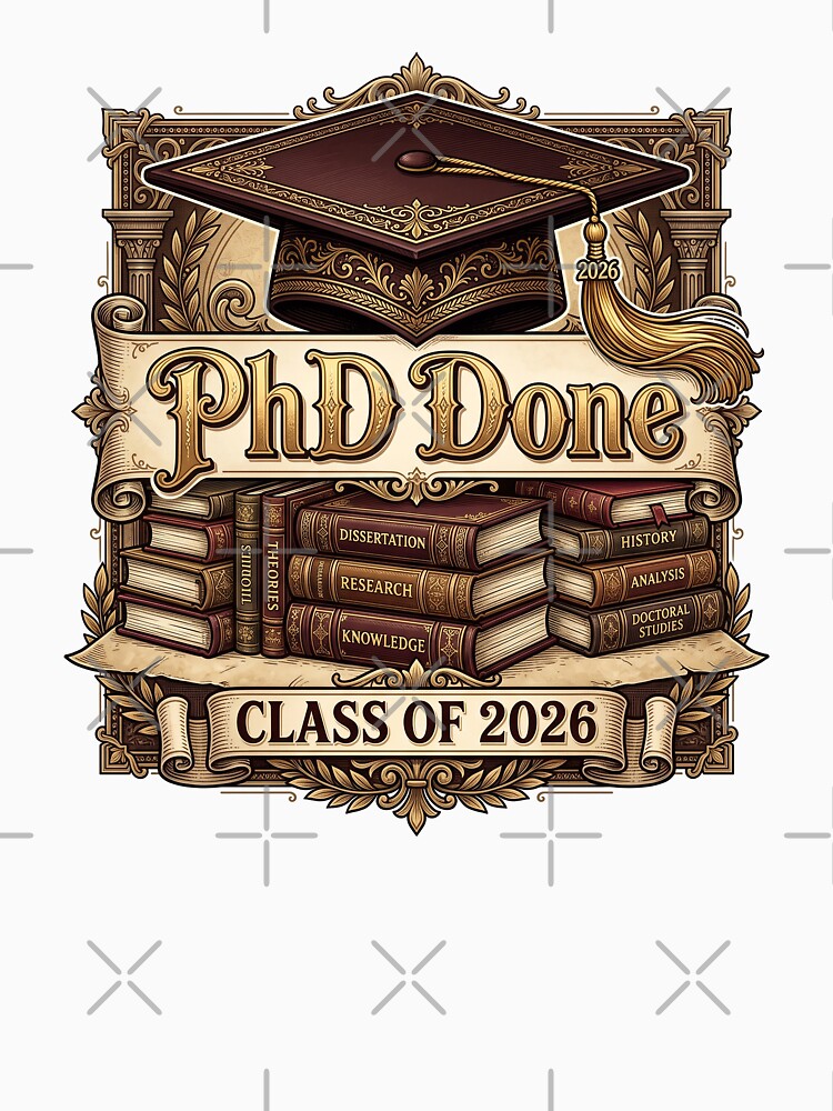 PhD Done Class of 2026 Doctorate Graduation Doctor Gift by Osmose-Studio ⭐⭐⭐⭐⭐