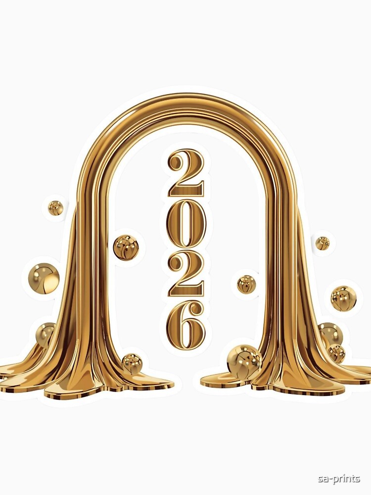 2026 Golden Portal Manifestation Luxury Aesthetic by sa-prints