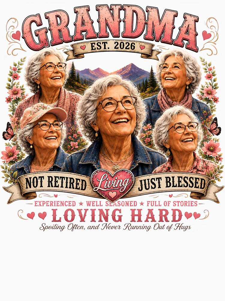 Grandma Est 2026 Blessed New Grandmother Pregnancy Announcement Gift by AnnDesignStudio