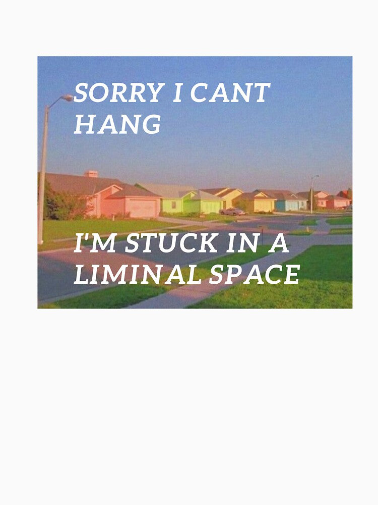Sorry I can't Hang I'm stuck in a liminal space by Miffybunn