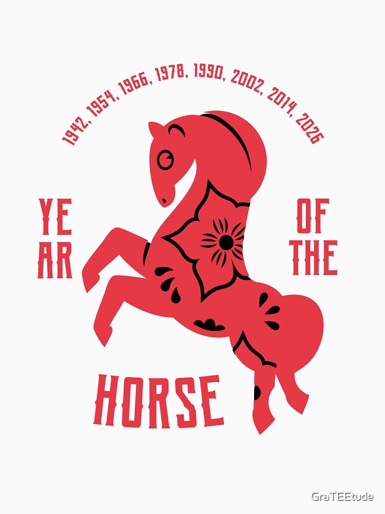 Year Of The Horse 马年 Prosperous Chinese New Year by GraTEEtude