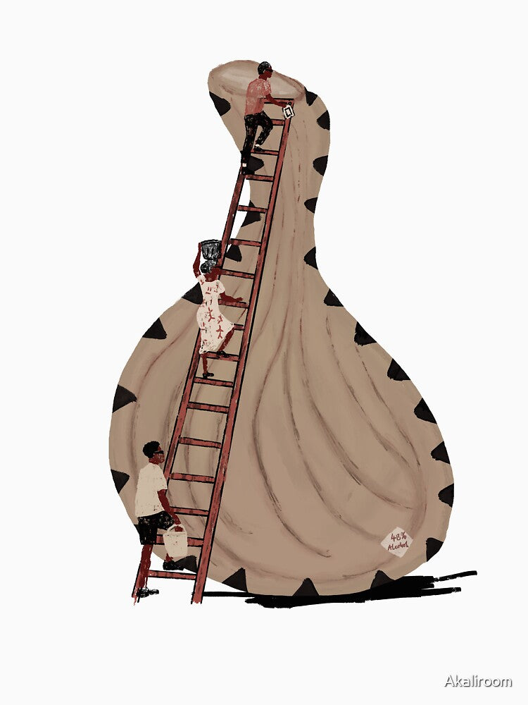 The Palmwine Gathering Ladder by Akaliroom