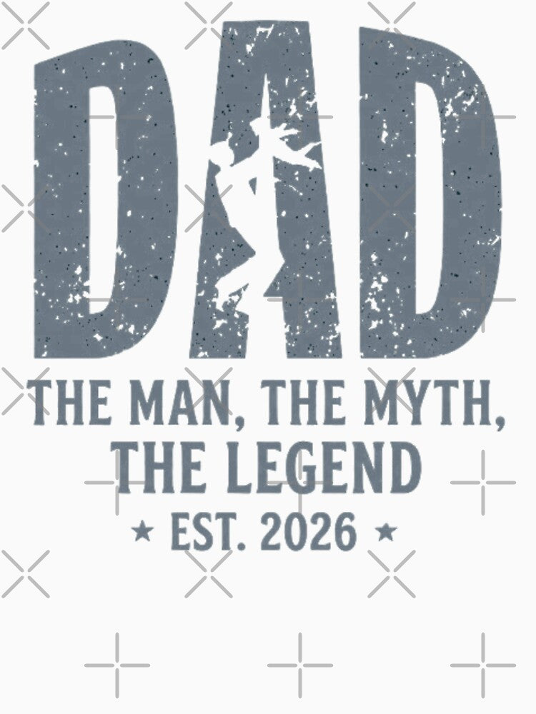 New Dad 2026 - The Man The Myth The Legend Retro by EchoPrint Co.