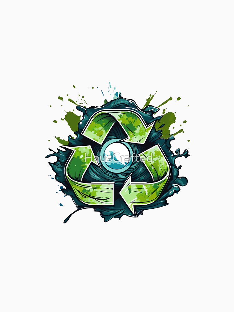 Recycling Symbol: Save The Oceans! by HausCrafted