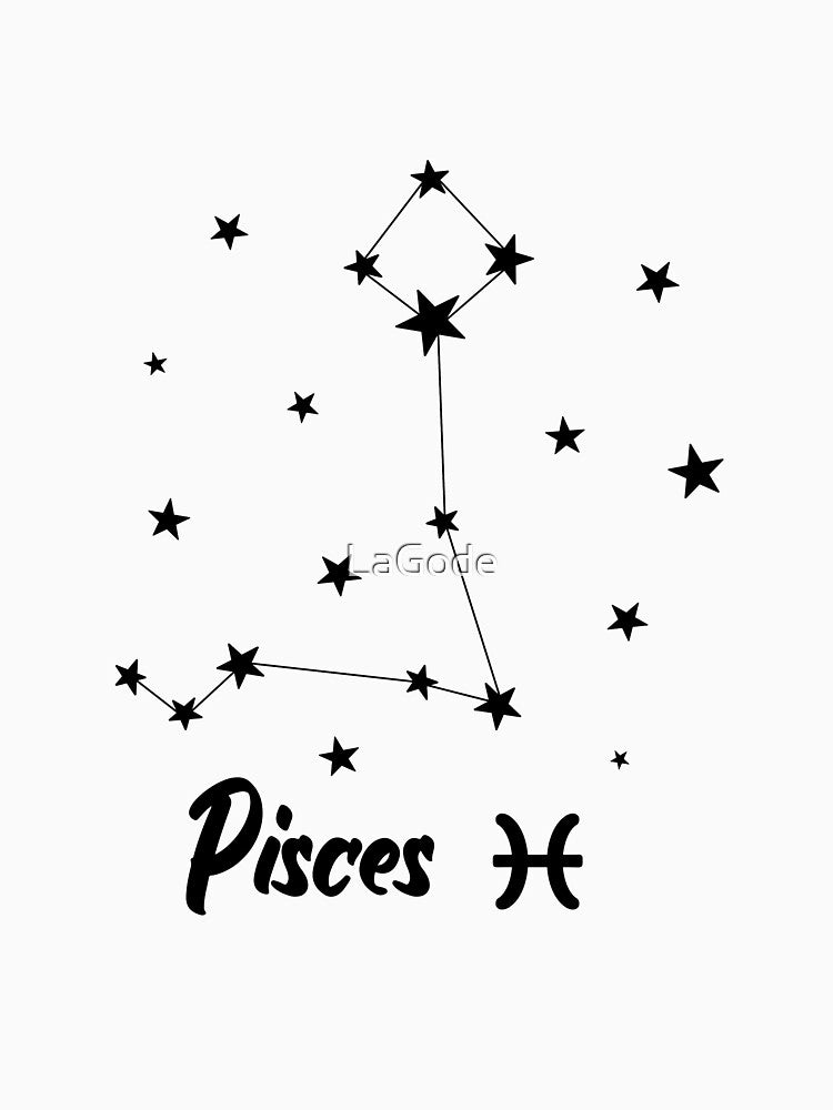Pisces Zodiac Star Constellation by LaGode