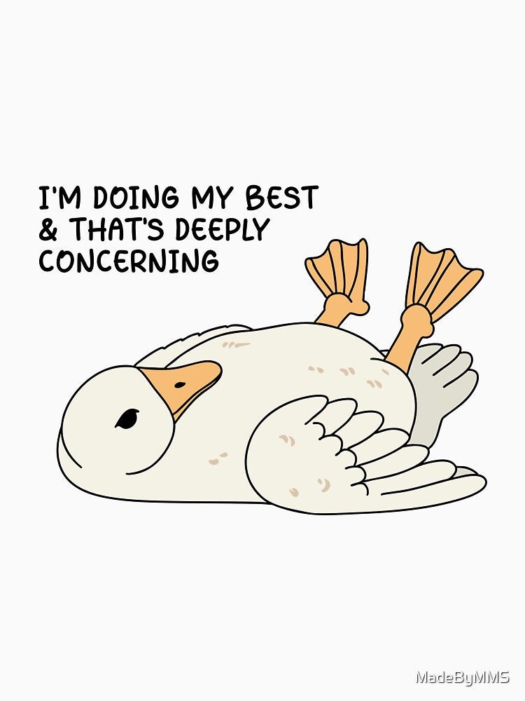 Funny Duck “Doing My Best” Sticker by MadeByMMS