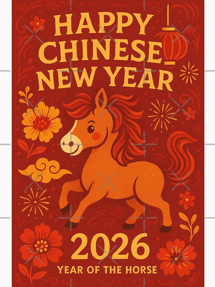 Happy Lunar New Year 2026 with Horse Zodiac by Aryabek