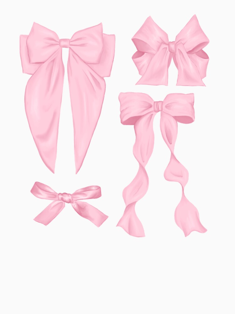 Pink Ribbon Bow Collection by rainmatthews
