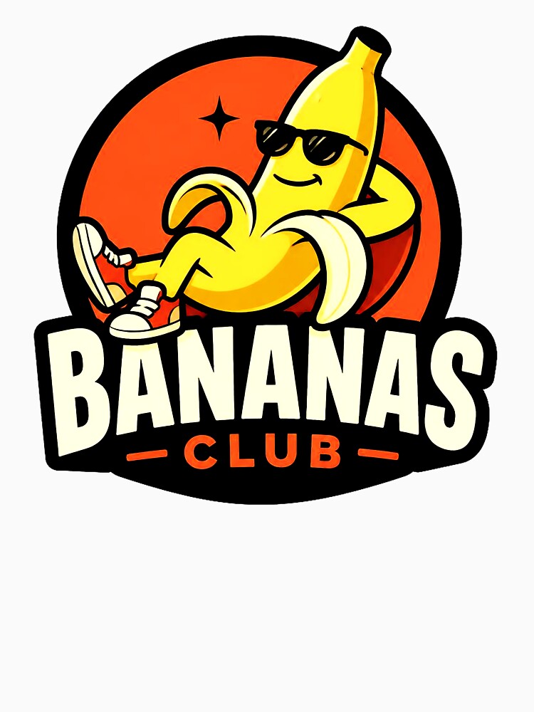 Bananas Club – Cool Cartoon Banana Mascot Design by IMuDesigner