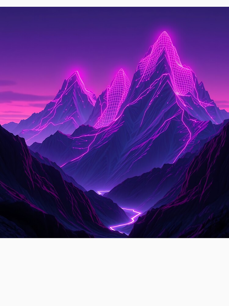 Neon Landscape by AlienButterfly