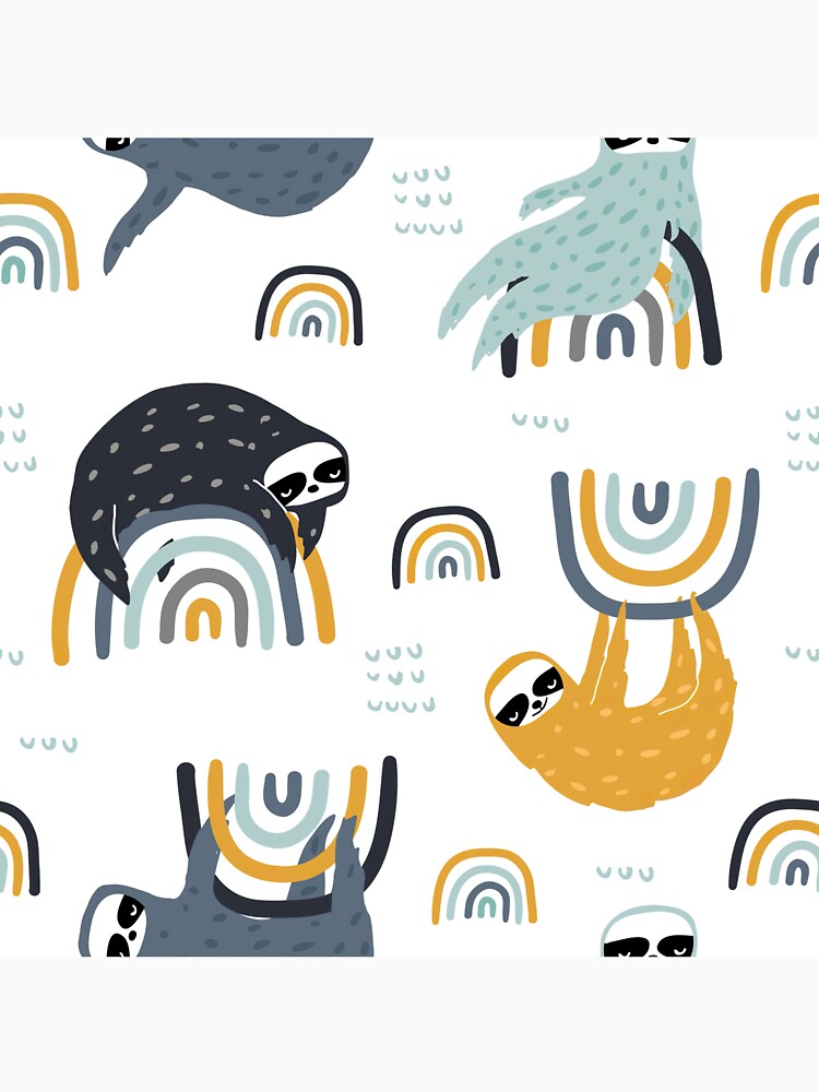 Sloth Rainbows by CristaloHipp