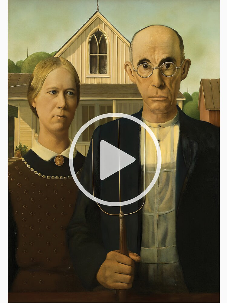 American Gothic Glitched – Art Meets Meme Culture by ShineEyePirate