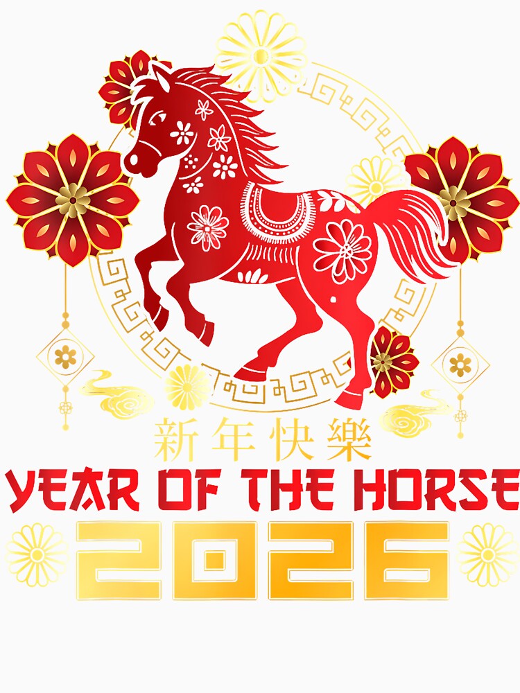 Happy Chinese New Year 2026 Lunar New Year Of The Horse by MarianMartha