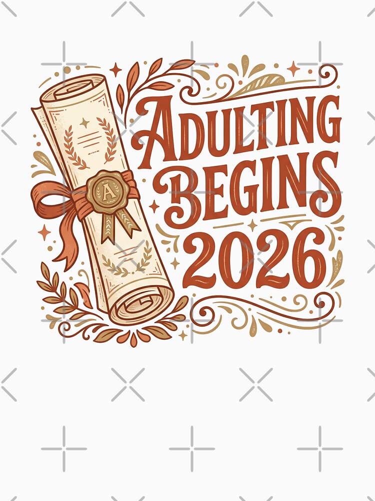 Adulting Begins 2026 Graduation Diploma Funny Senior Gift by Osmose-Studio ⭐⭐⭐⭐⭐