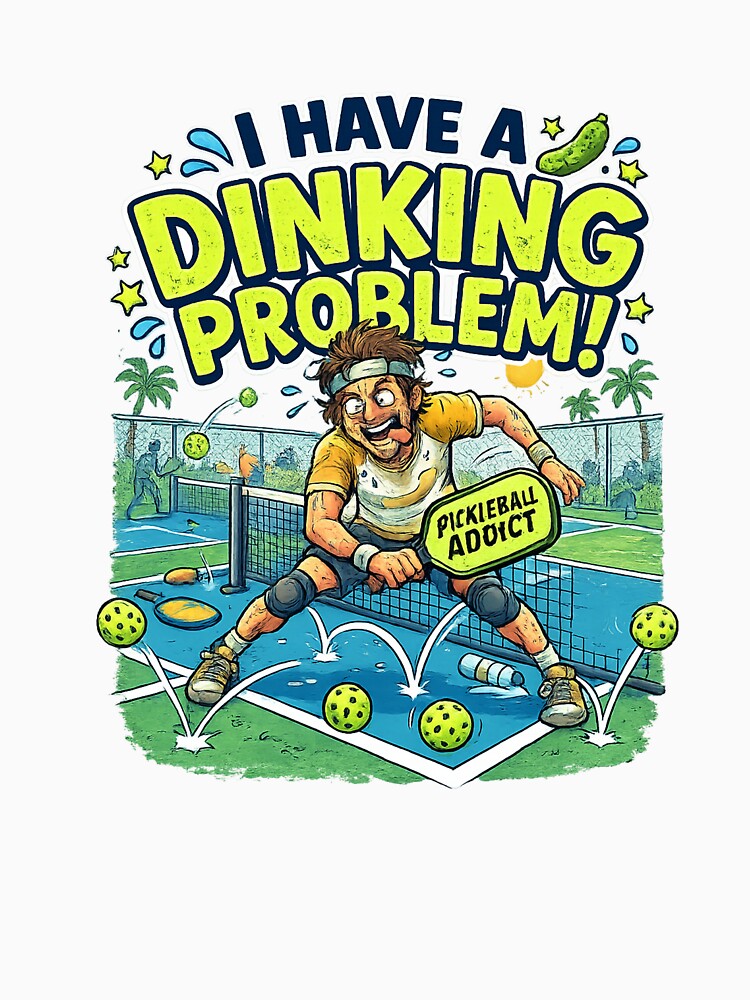 I Have A Dinking Problem Funny Pickleball Addict by Pickleball Globe