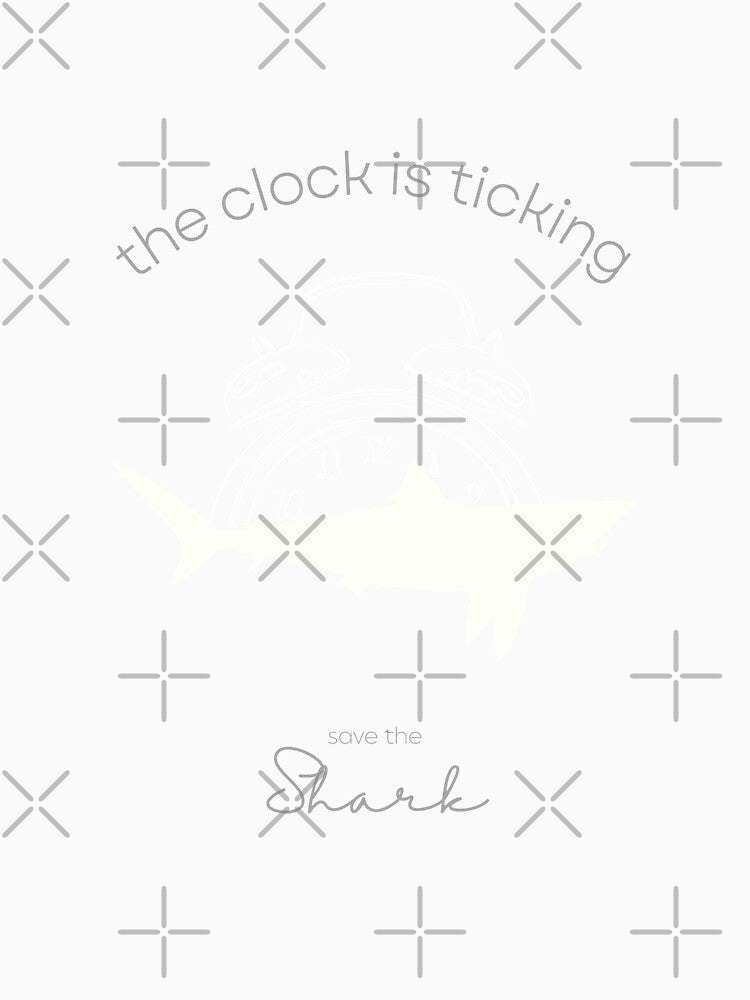 Protect The Shark Save the Shark The Clock is Ticking Long T-shirt by MagicWolfStar