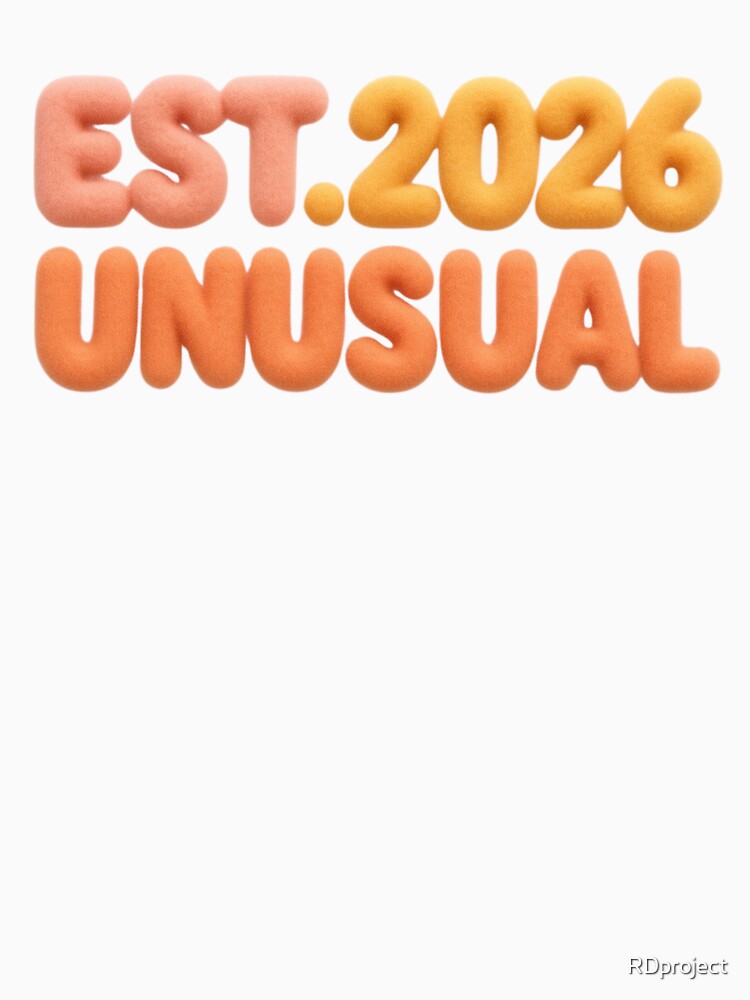 Est. 2026 Unusual – Modern Pastel 3D Typography by RDproject