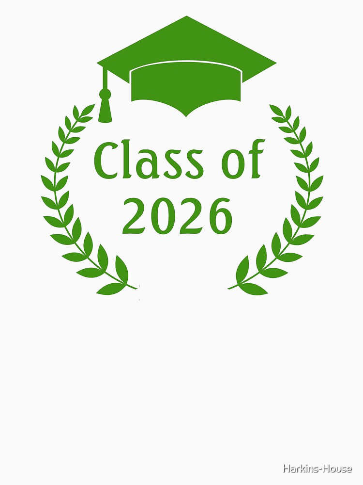 Graduation 2026 Green Laurel by Harkins-House