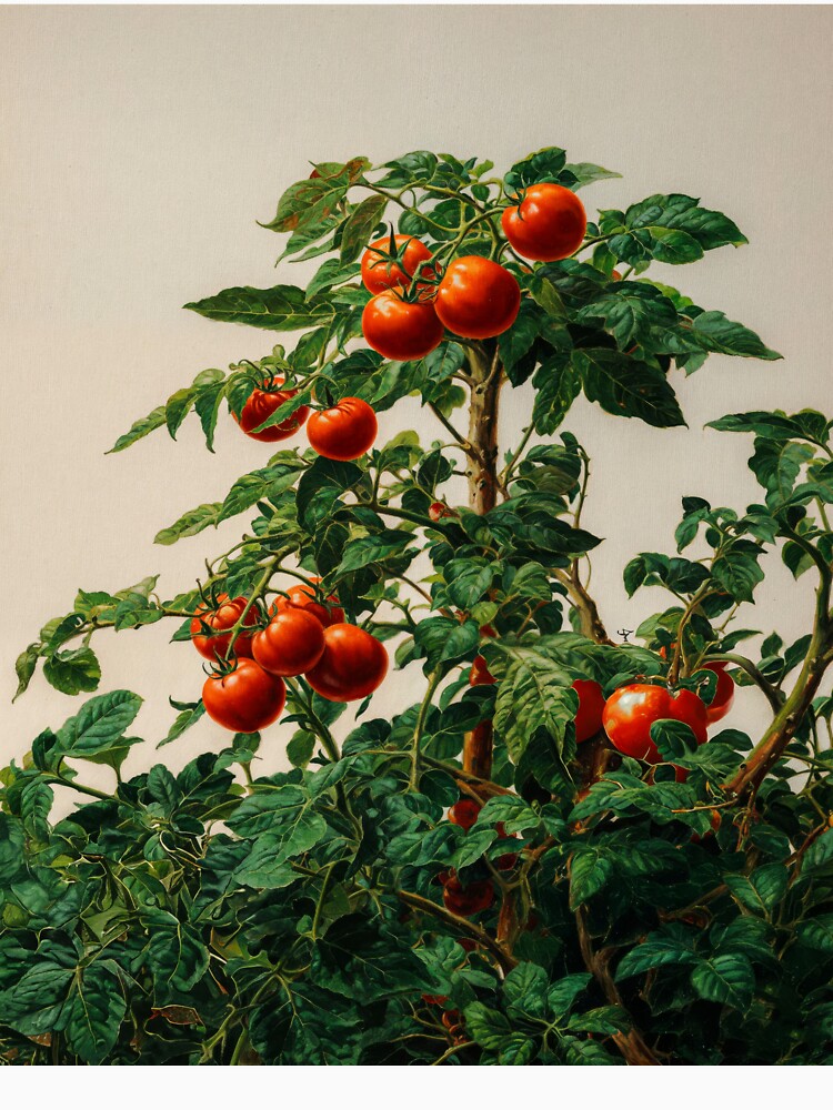 Japanese Wall Art Botanical Wall Art Tomato Girl Summer Sage Green Poster Tomato Painting Japandi Wall Art Kitchen Art by regnumsaturni