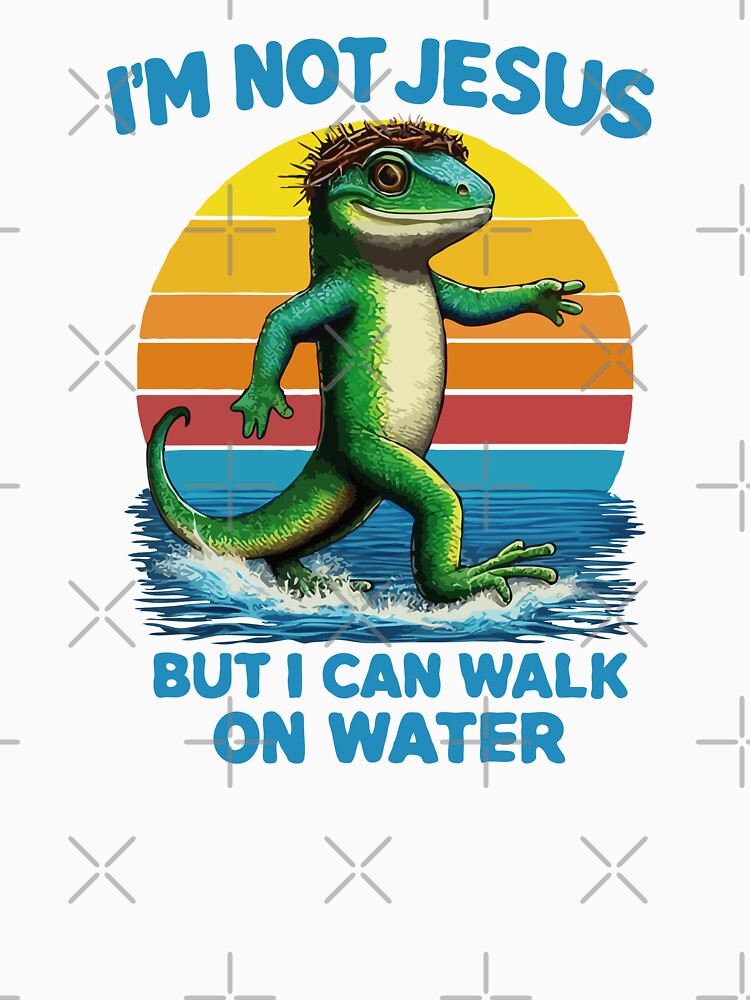 Jesus Lizard Walking On Water by Gkinoki