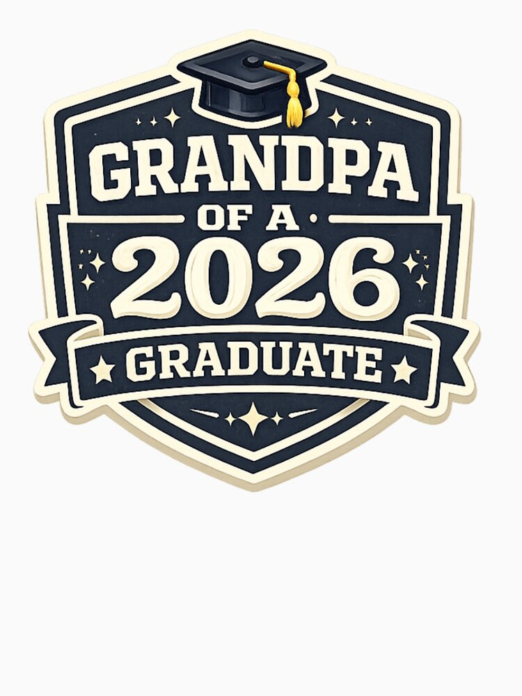 Grandpa of a 2026 Graduate – Proud Senior Year by PunchDrop