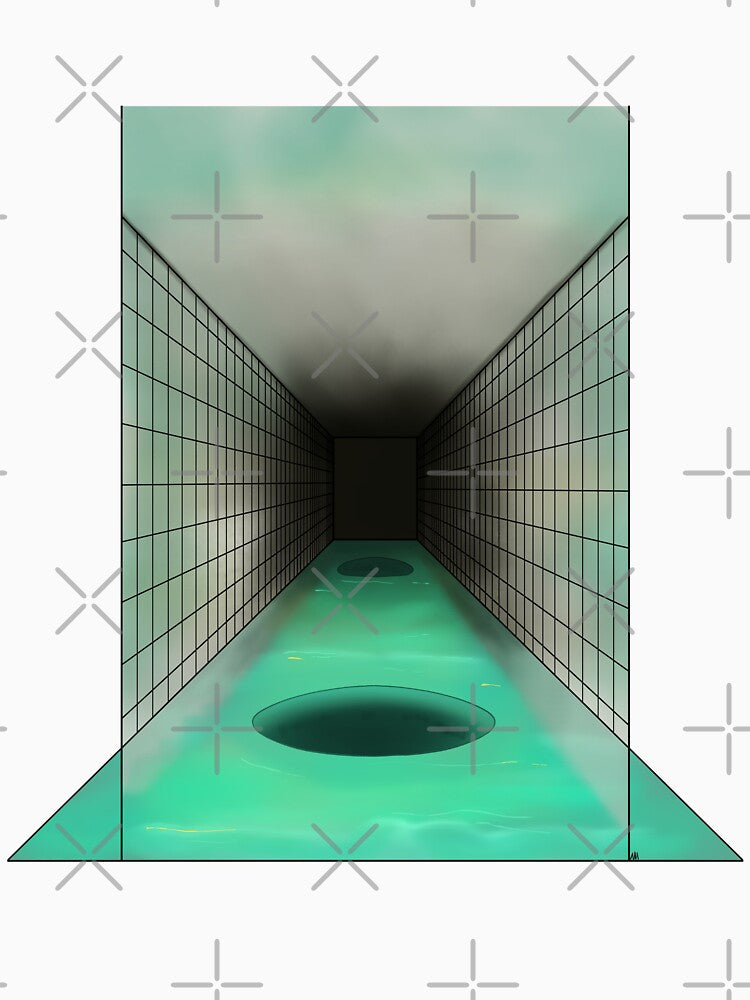 Liminal Space Pool Corridor by Ignniis