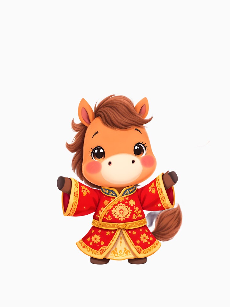 Cute Lunar New Year Horse by Kedspicedesign