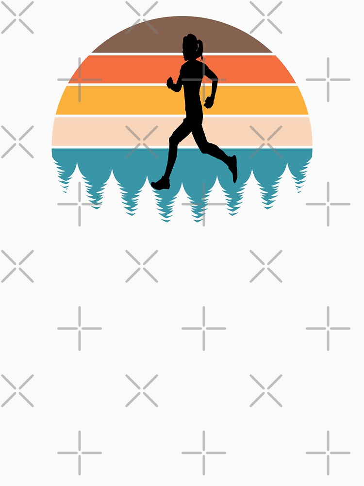Run Free - Woman Runner - Forest by HeatherPore