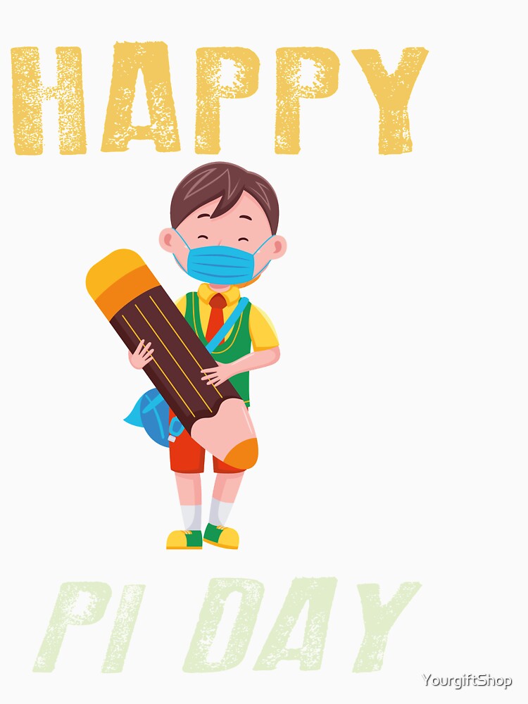 Retro Vintage Happy Pi Day 3.14 Funny Math Nerd 14th March girls boys Kids Gift by YourgiftShop