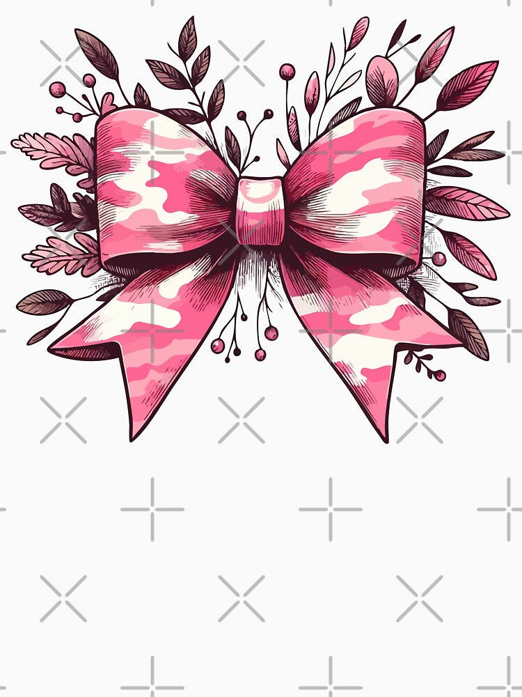 Coquette Camo Pink Floral Bow Hunting Women by TomFrontierArt