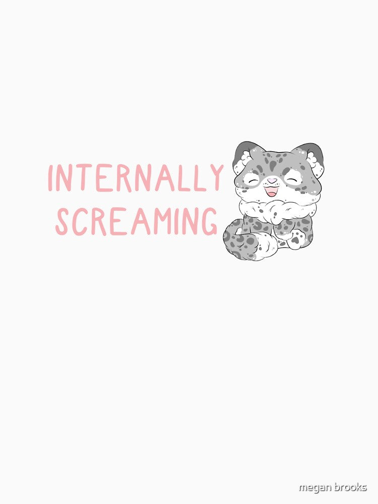 internally screaming happy snow leopard by mind over morgan
