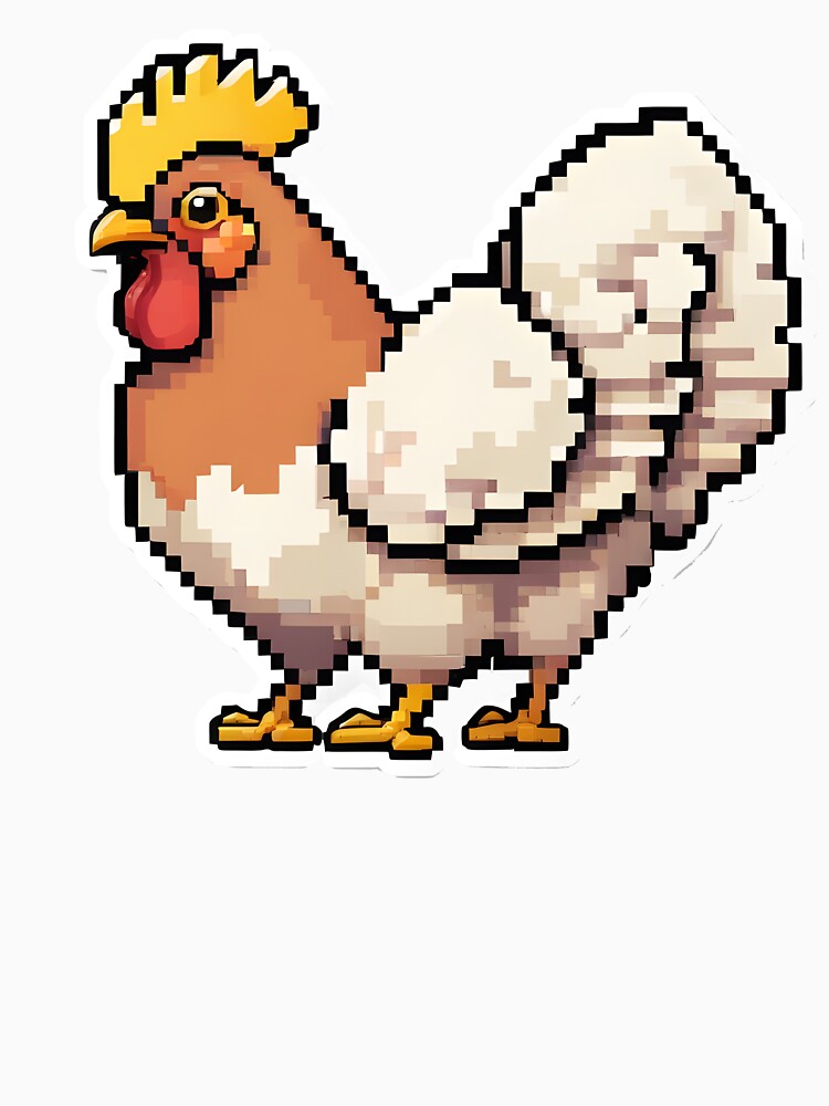 Cute Pixel Chicken by ZM0R