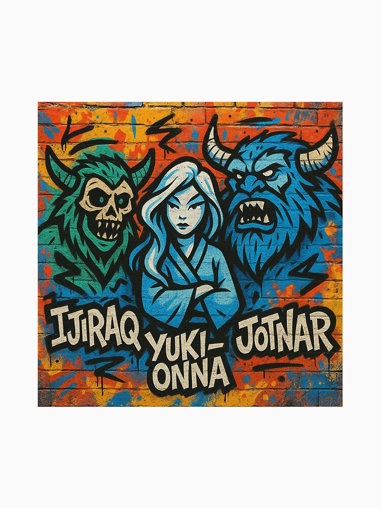 Ijiraq, Yuki-Onna and Jotnar 06 by AIfolklore