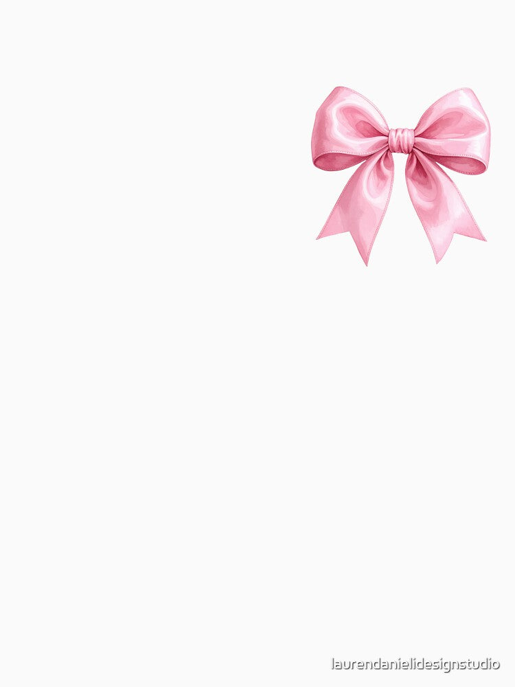 Pink Bow by laurendanielidesignstudio