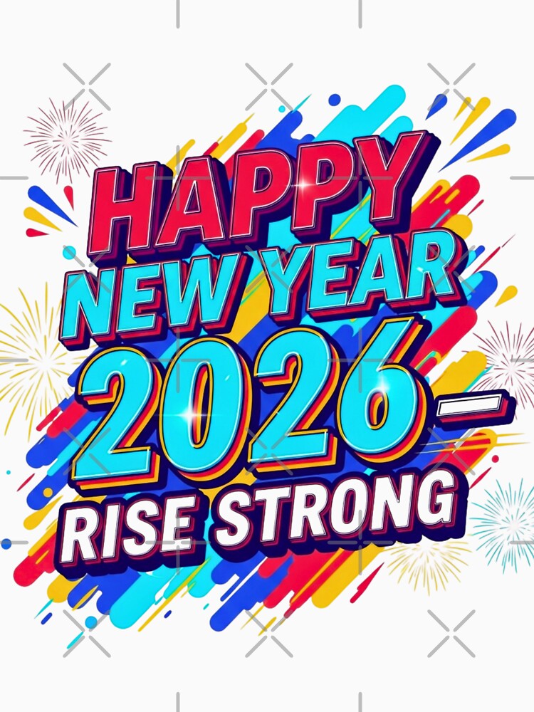 Happy New Year 2026 | Rise Strong Celebration Pop Art by lojadpop