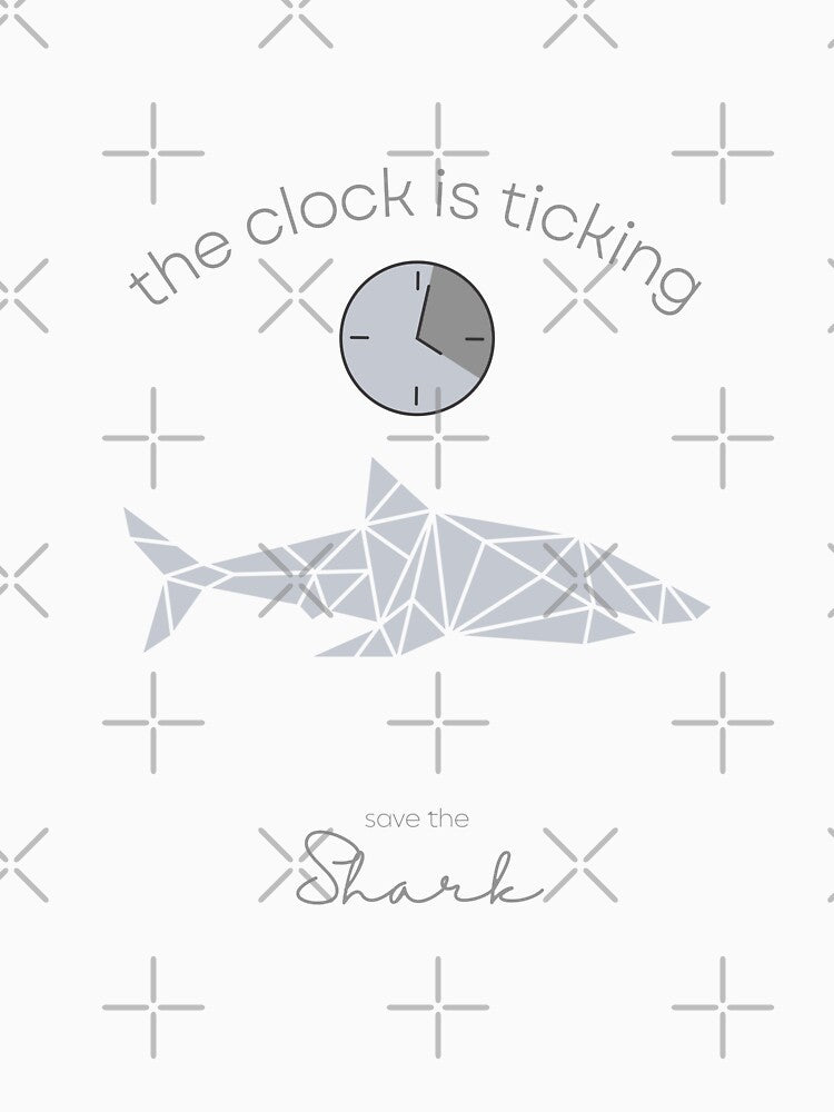 Protect The Shark Save the Shark The Clock is Ticking Comforter by MagicWolfStar