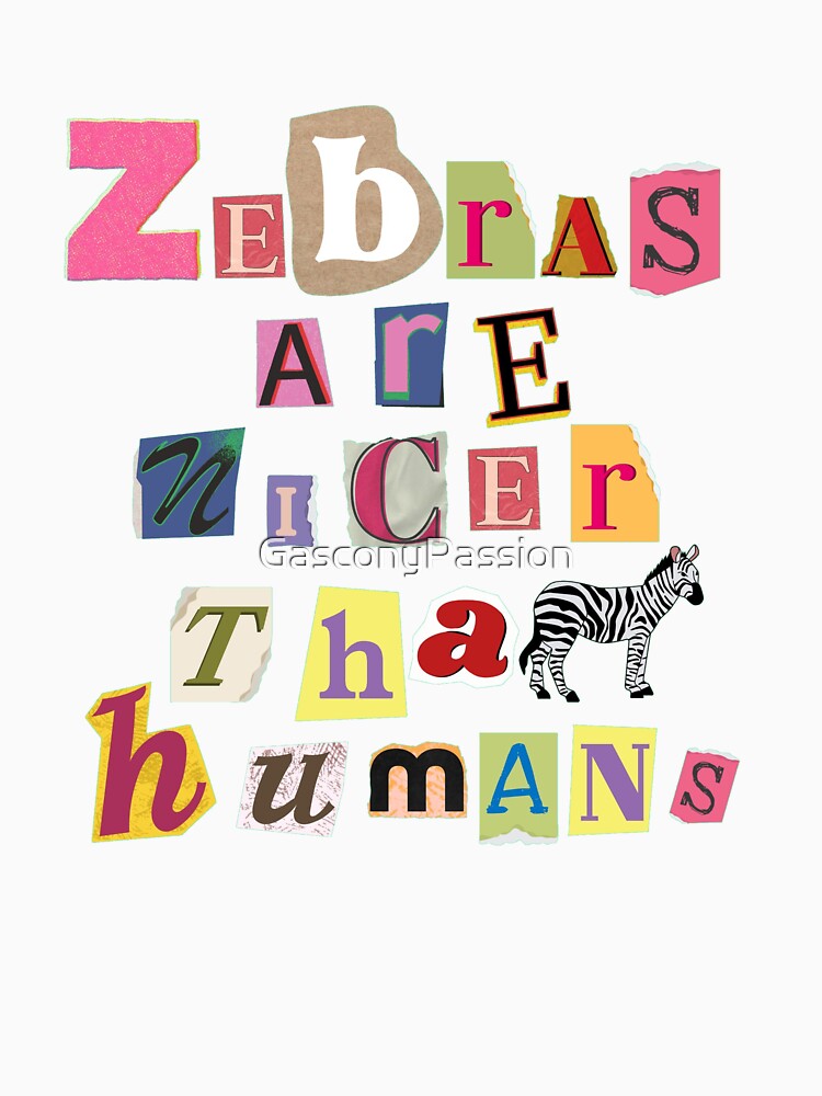 Zebras are nicer than humans by GasconyPassion