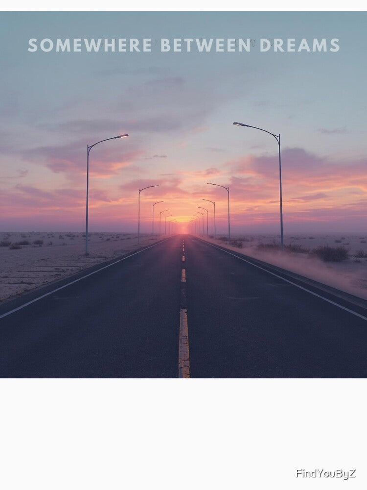 Somewhere Between Dreams – Dreamcore Liminal Road Surreal Aesthetic Art by FindYouByZ