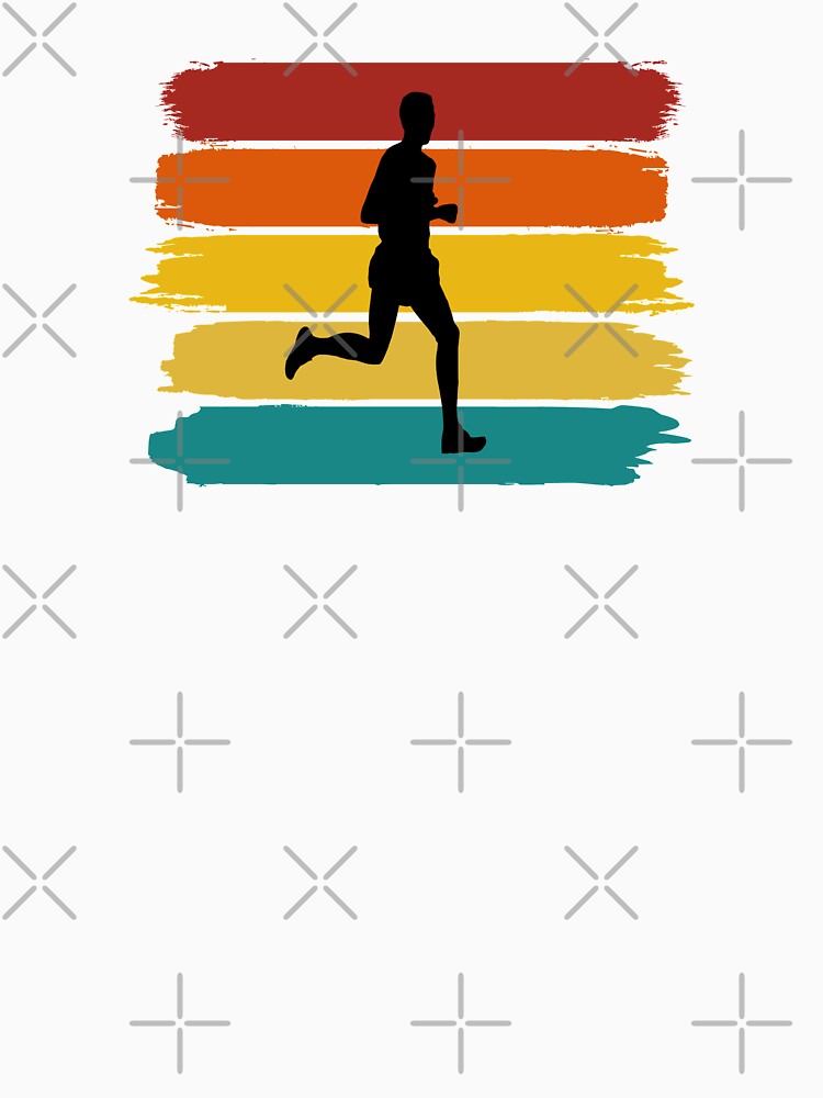 Trail Runner - Retro Brushed Stripes by HeatherPore