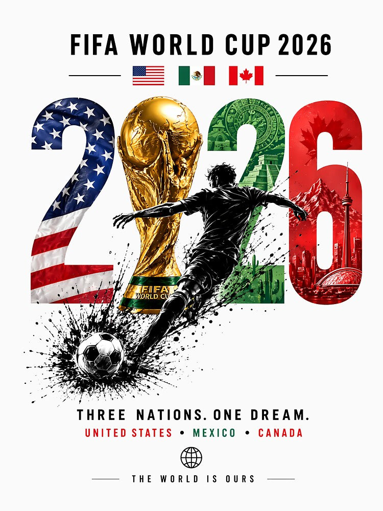 Three Nations United Football 2026 - Soccer Splash Art by lamiarte