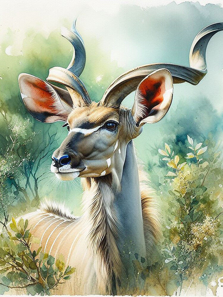 Majestic Kudu: A Striking Portrait of African Wilderness by The Digital Compass