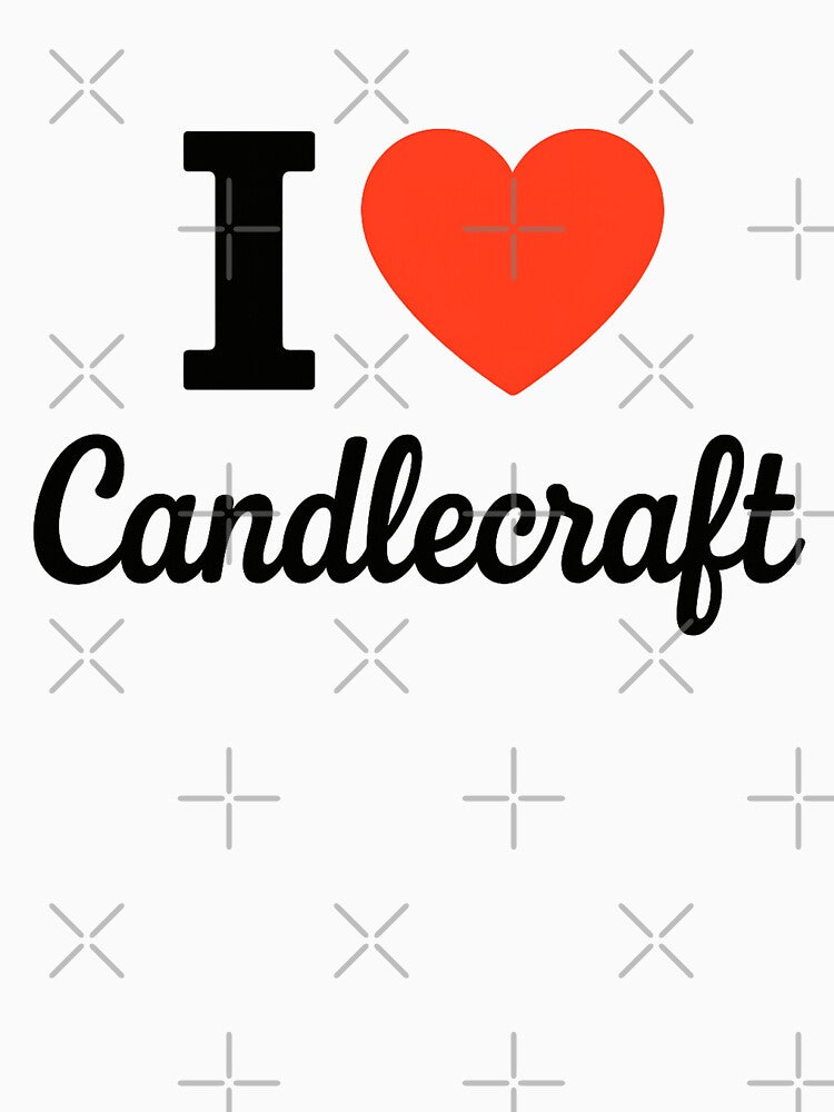 I Love Candlecraft | Artisan Candle Making Typography | Cozy Handmade Craft Design by PaintedPixels01