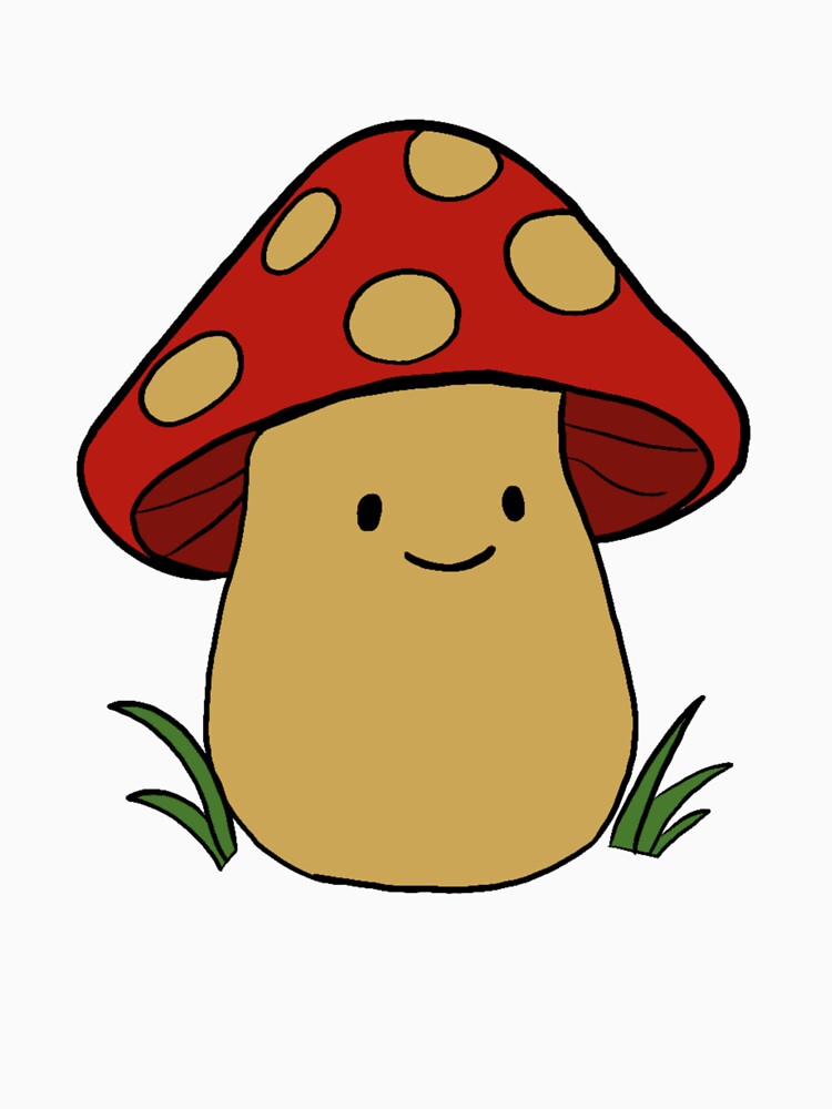 Whimsical Cottagecore Mushroom Illustration by tiTheGoldenPath