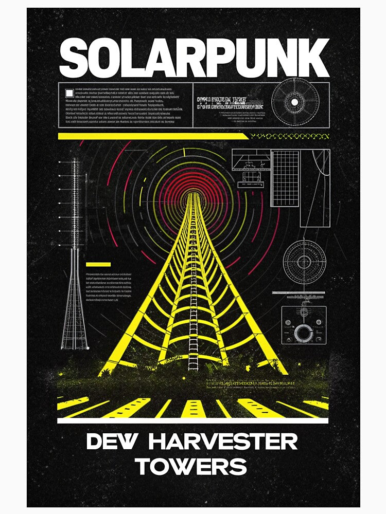 Solarpunk: Urban Fog Harvesting Towers by Raw-Ink
