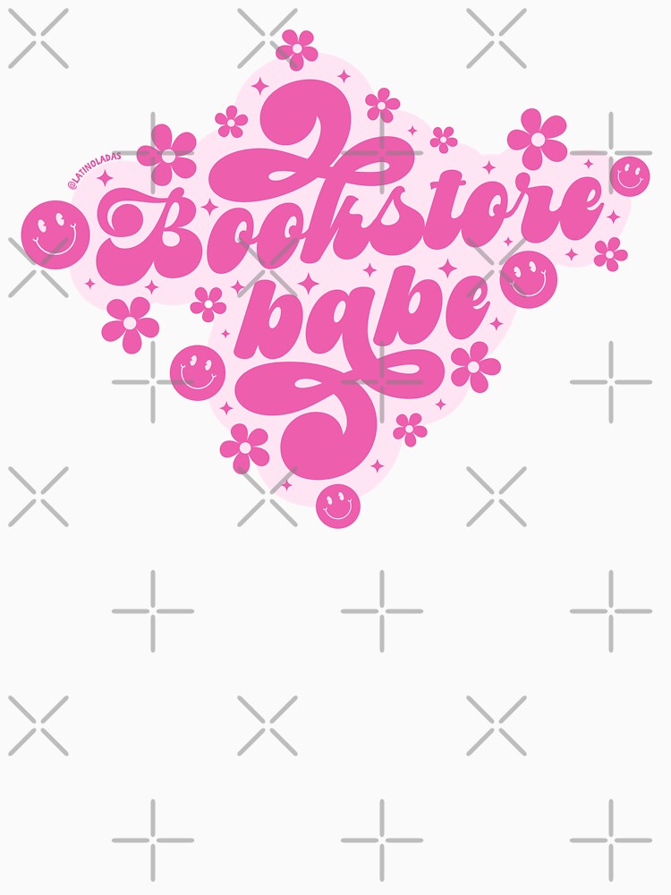 Bookstore Babe / Groovy Daisies Flowers in Hot Pink Bookish Quotes Book Nerd Aesthetic Gifts Kindle Enthusiasts Throne Of Glass Tbr by Latinoladas